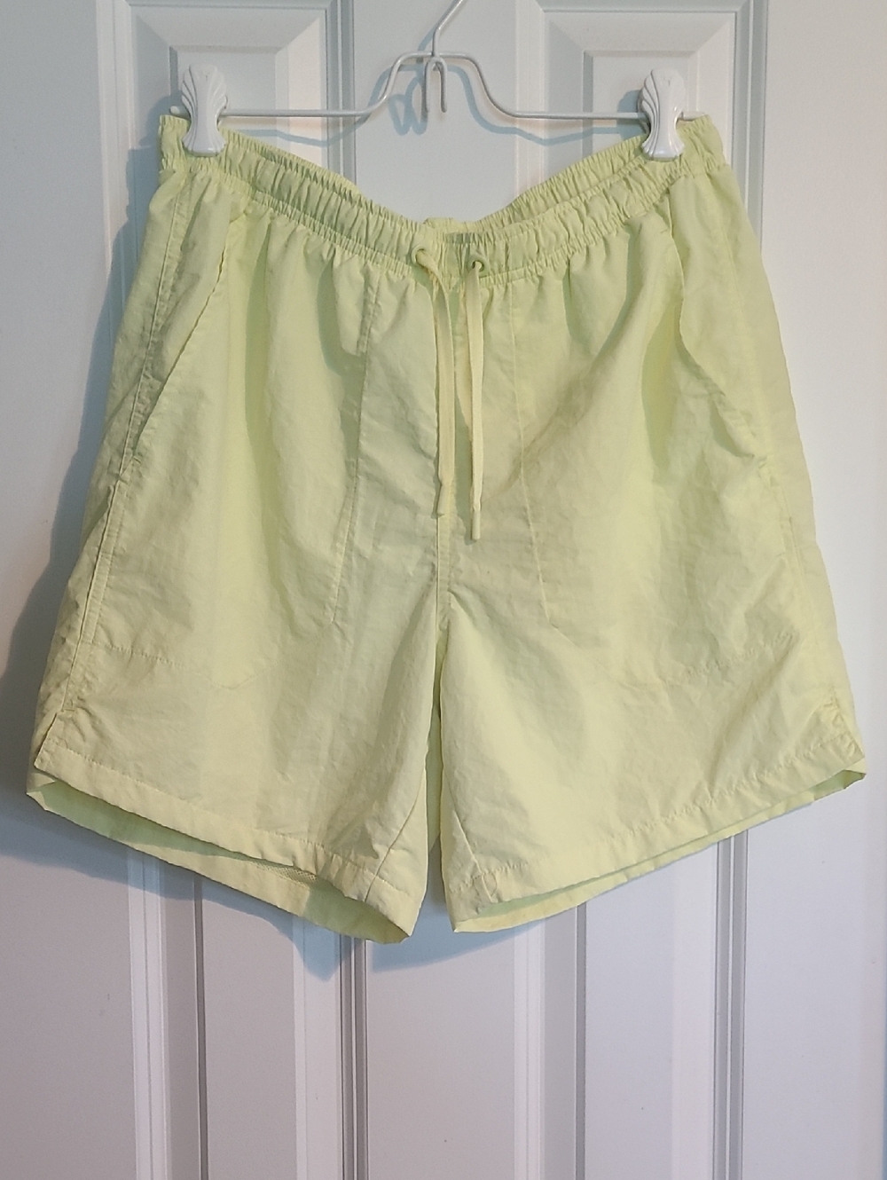 DSG Light Yellow Mesh-Lined Shorts